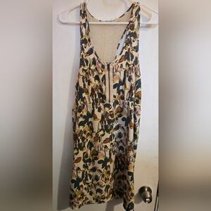 Kimchi Blue Tan Brown Halter Sundress Casual Size Large